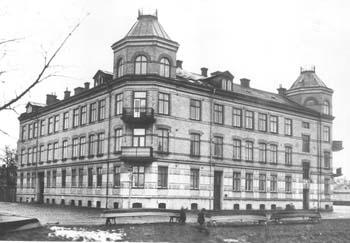 Mäster Jörgensgatan-Östra Boulevarden, Kristianstad, tydl senast 1937.