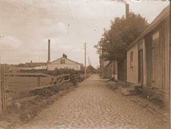 Västra Varvsgatan, Åhus, tidigast omkr. 1910.