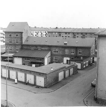 Mäster Jörgensgatan 6A - Milnergatan, Kristianstad, fr. NV. 1978.