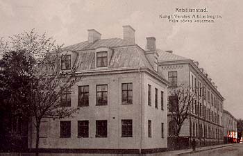 Sjukpaviljong, Östra Boulevarden - Södra Kaserngatan, tidigast omkr. 1915.