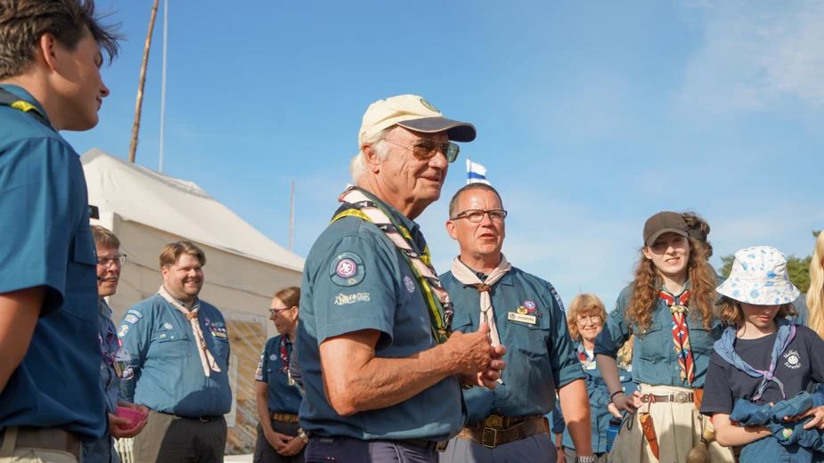 Scouter på besök i Kristianstad på det nationella lägret Jamboree26.