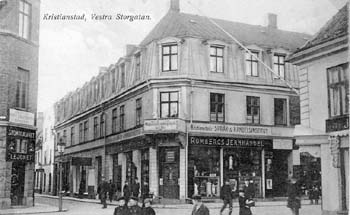 Allön 14. Cardellsgatan 9 - Västra Storgatan 42, evg 1910-talet. (RM)