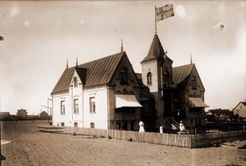 Vallgatan 5, Åhus, fr. S, omkr. 1904.