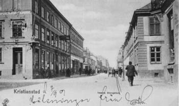 Hörnhuset t.h., Västra Storgatan 45 - Tivoligatan 5, Kristianstad. 1901