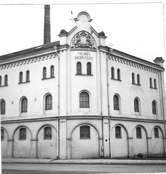 Bryggeribyggnader; Långebrogatan, Kristianstad, 1966.