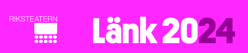 Logotype för projektet LÄNK 2024 av Riksteatern