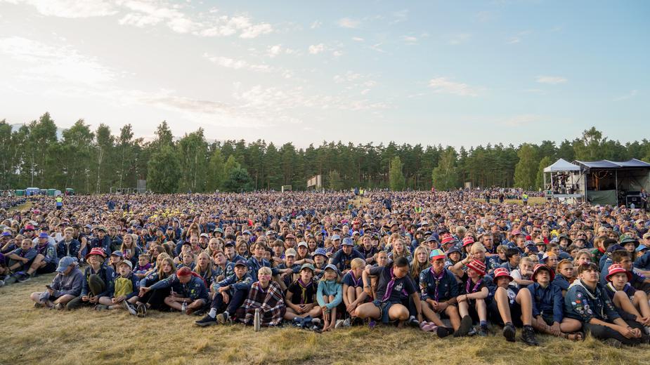 Scouter på besök i Kristianstad på det nationella lägret Jamboree26.