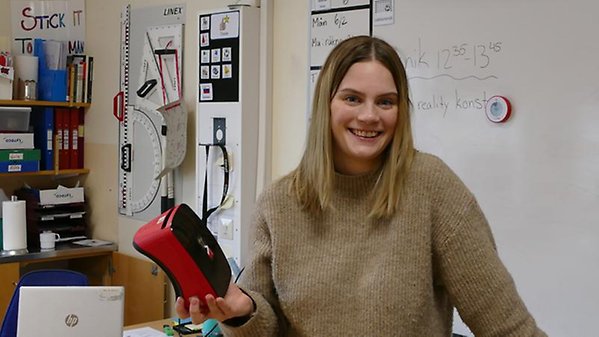 Mathilda Jönsson är läraren som lett klass 6 i Degeberga i projektet.